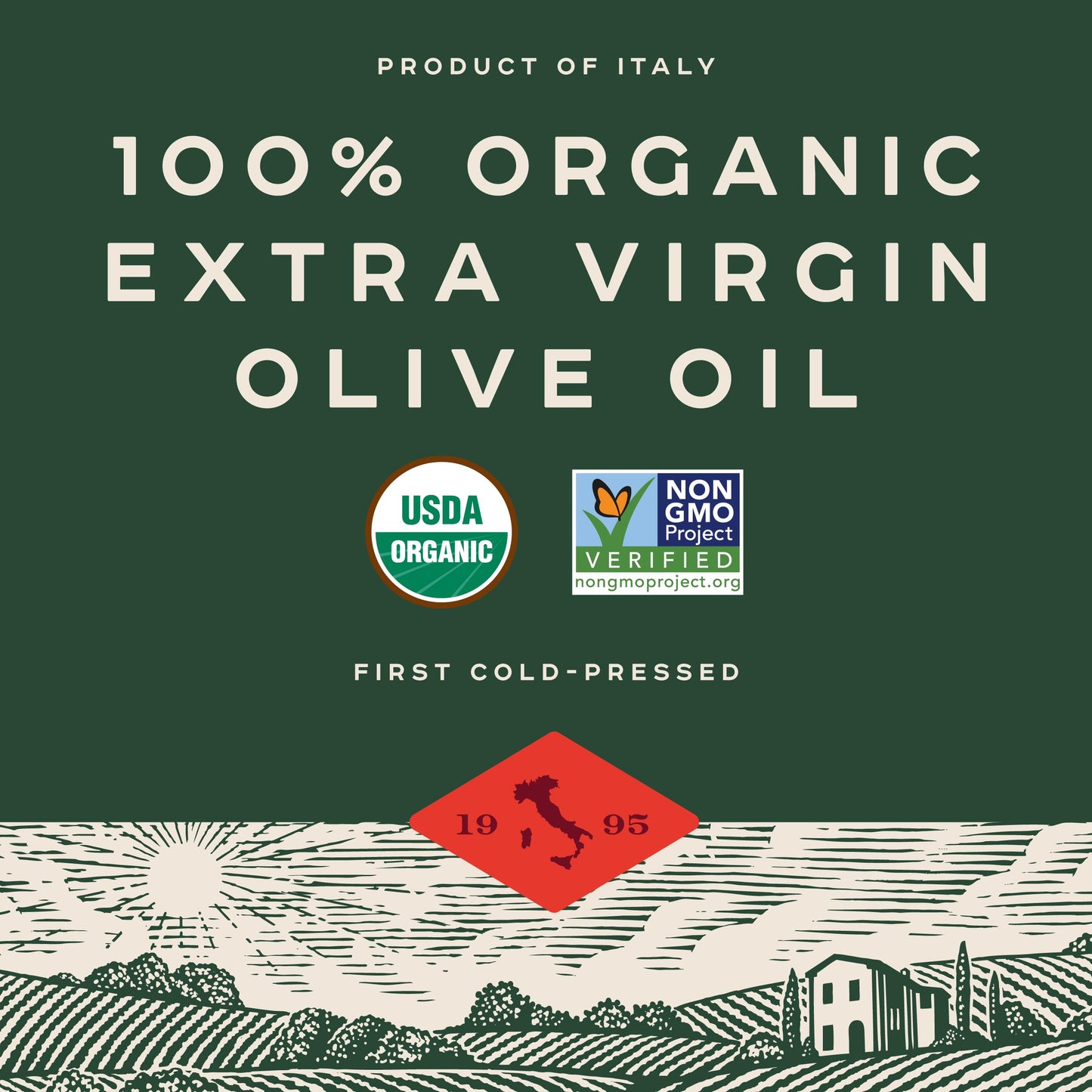 Bionaturae Extra Virgin Olive Oil - Organic Olive Oil, Non-GMO, USDA Certified Organic, Recyclable Glass, 100% Authentic Italian Olive Oil, Made in