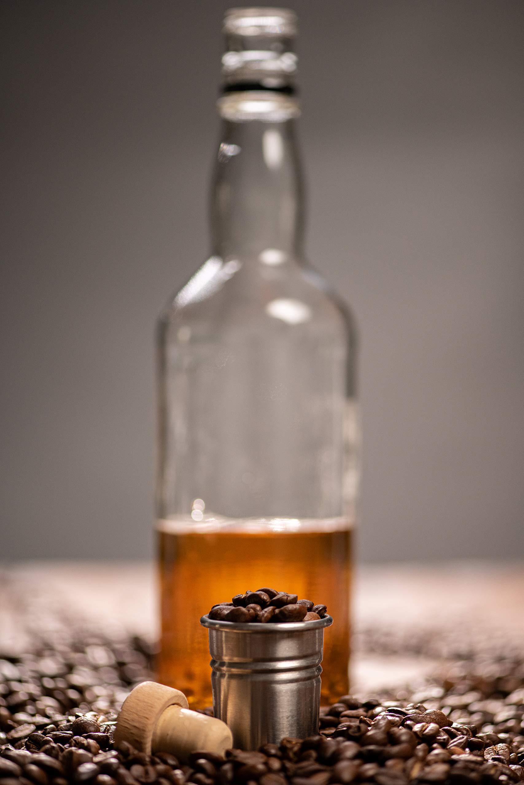 Cask’d Artisanal Rum Coffee - Made with Medium Roast Brazilian Coffee Beans - Non-Alcoholic & Hand-Roasted Single-Origin Coffee with Dark Rum