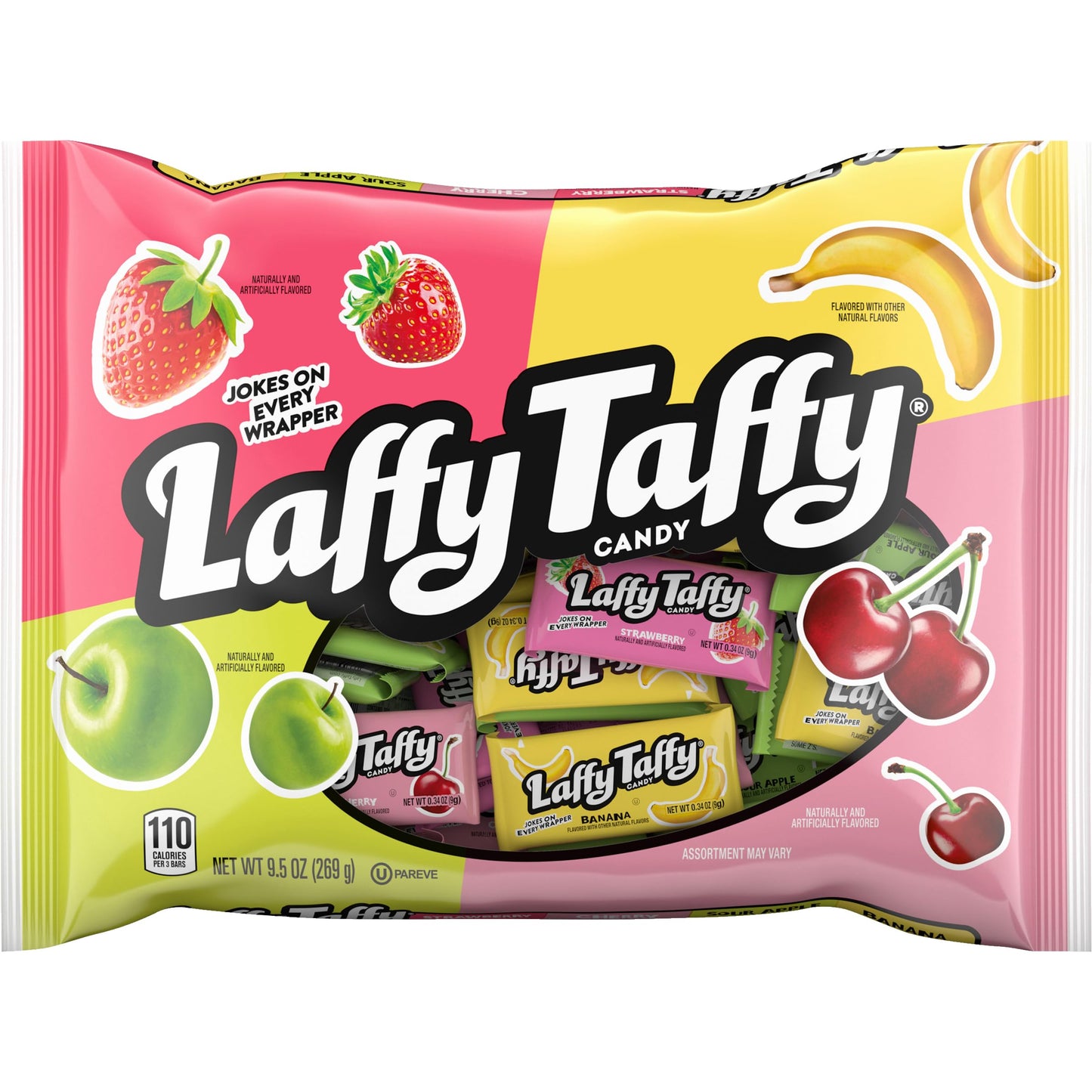 Laffy Taffy Candy, Assorted Mini Bars, 12 Ounce