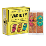 South 40 Snacks Premium Tropical Fruit Bars Mix of 3 Variety Pack, Just 1-3 ingredients, Mango, Pineapple Passionfruit, and Pineapple Mango Lime (35g