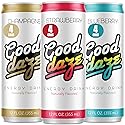 Good Daze Energy Drink with 200mg of Caffeine from Tea, Sugar Free, B Vitamins, L-Theanine, Pre Workout Performance with Antioxidants, Variety Pack