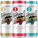 Good Daze Energy Drink with 200mg of Caffeine from Tea, Sugar Free, B Vitamins, L-Theanine, Pre Workout Performance with Antioxidants, Variety Pack