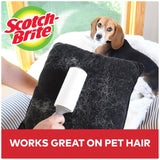 Scotch-Brite Everyday Clean Lint Roller, Lint Remover for Pet Hair, Dark Clothes, Furniture, and Dusty Surfaces, Picks Up Fur & Fluff in Your Home