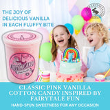 CHOCOLATE STORYBOOK Cotton Candy - Unique Idea for Holidays, Birthdays, Gag Gifts, Party Favors (Classic Pink, 1.75 oz each, 6-Pack)