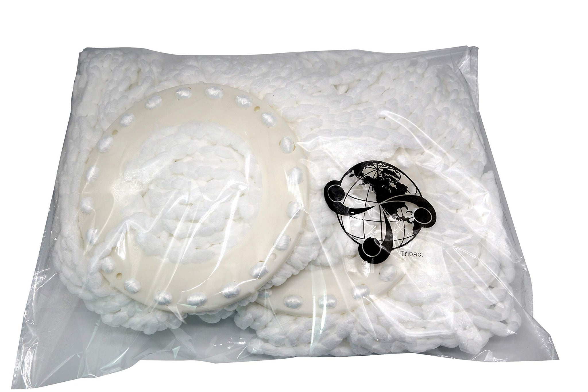 Tripact Inc PRO 360 Rotating Spin Magic Mop - Dual Drying Version Replacement Mop Heads (Pro 360 Clean) - 2 Pack