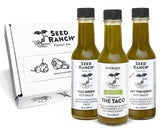 Seed Ranch Green Sauce Variety Bundle, 3 Pack - Thai Green, Hot Thai Green, Everything But The Taco - Ranging from Mild to Hot Heat, Organic Gourmet