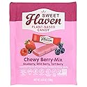 Sweet Haven Plant-Based Candy, Chewy Berry-Mix, Naturally Flavored, Vegan Friendly, Gluten Free & Non-GMO, 4.4 Ounce (Pack of 6)