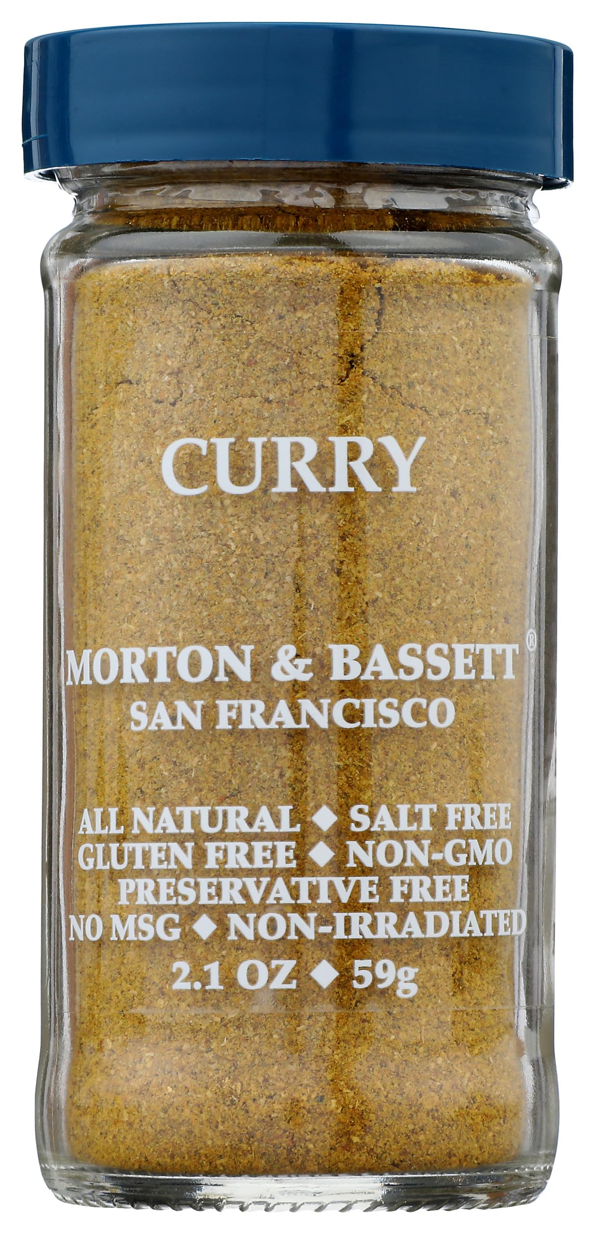 Morton & Bassett Curry Powder, 2.3 oz - Non-GMO, Salt-Free, Bold and Flavorful Blend for Curries, Stews & Indian Dishes