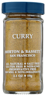 Morton & Bassett Curry Powder, 2.3 oz - Non-GMO, Salt-Free, Bold and Flavorful Blend for Curries, Stews & Indian Dishes