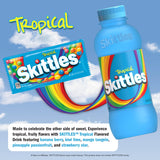 SKITTLES™ Candy Flavored Drink - Tropical Flavor | Bulk Candy Drinks with Fruity Flavors | 12 Fl oz. Bottles, Pack of 12