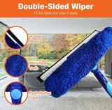 Bring It On Professional Window Squeegee with Microfiber Scrubber 10 Inch