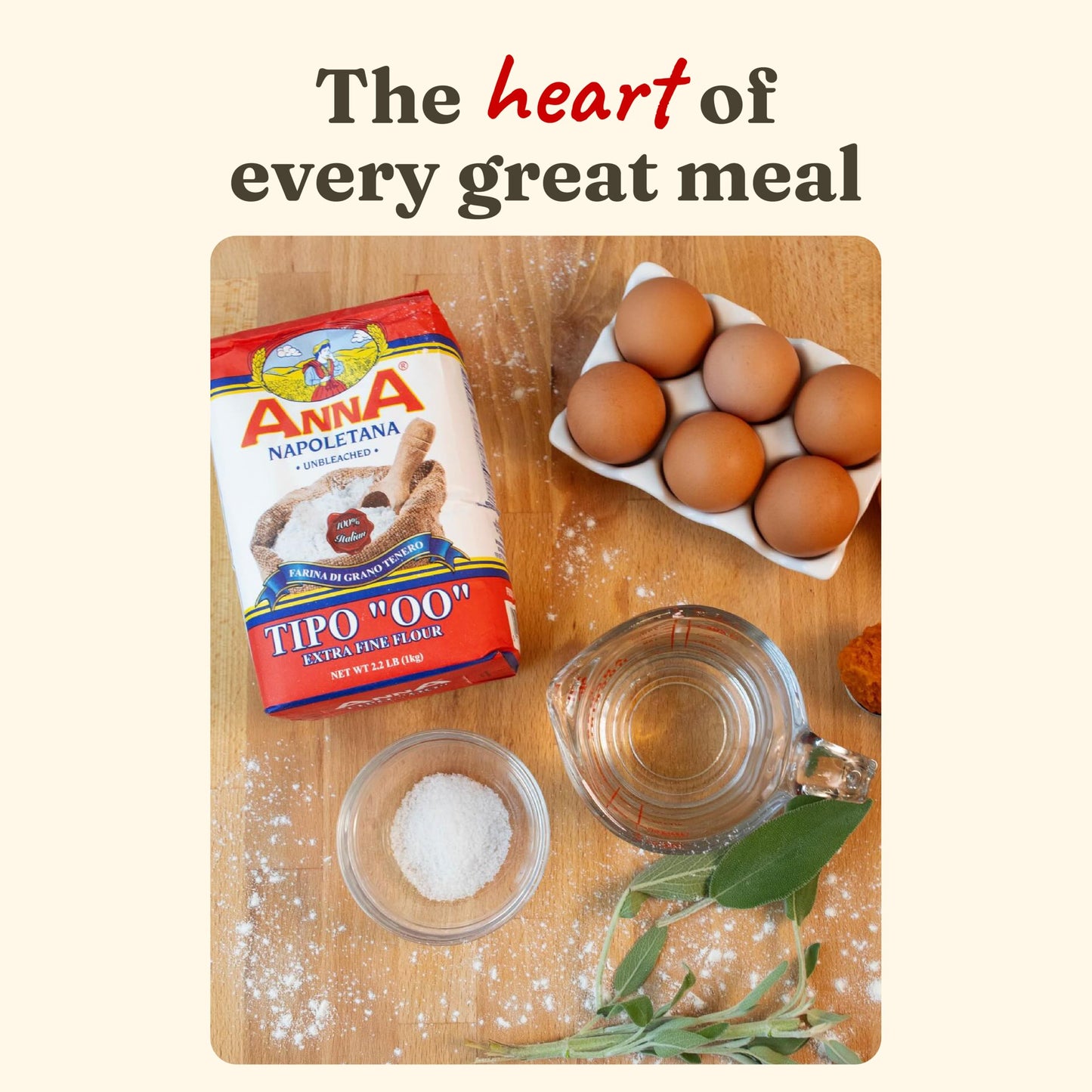 Cento Anna Tipo 00 Flour, 11 Lbs., Extra Fine, Unbleached, Soft Wheat Flour, Perfect for Pizza Crust, Pasta & Bread, Grown and Processed in Italy