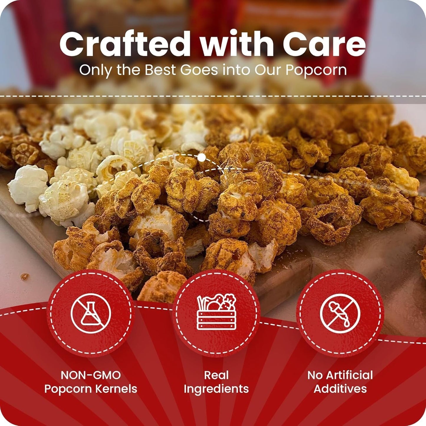 Pop's Kettle Korn- Cinnamon Crunch| 4-Pack Cinnamon Crunch- Gluten-Free, Whole Grain, Hand-Popped, Small