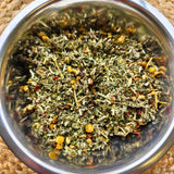 The Good Village Co. Mama To Be Loose-Leaf Herbal Tea Blend, Raspberry Leaf, Nettle & Oat Straw, Caffeine-Free Botanical Herbal Infusion Tea, 2.5 oz