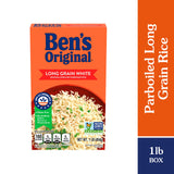 BEN'S ORIGINAL Converted Brand Enriched Long Grain White Rice, Parboiled Rice, 1 lb Box (Pack of 12)