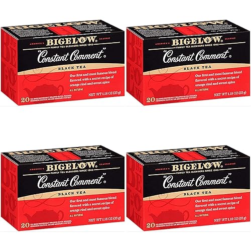 Bigelow Constant Comment Tea, 20-Count Boxes (Pack of 1) Pack of 4
