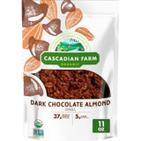 Cascadian Farm Organic Granola, Dark Chocolate Almond Cereal, Resealable Pouch, 11 oz