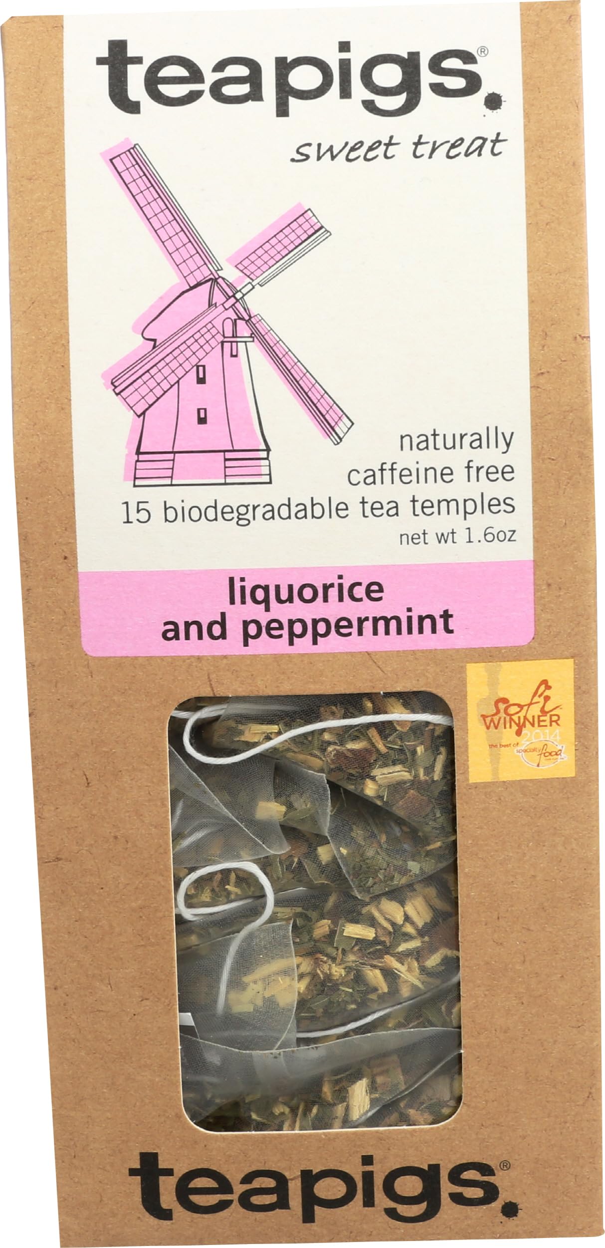 Teapigs, Tea Liquorice And Peppermint, 15 Count