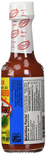 El Yucateco Red Habanero Hot Sauce, 4 Fl Oz (Pack of 4)