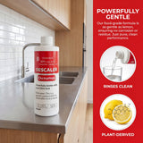 Ouxunus Gentle Descaling Solution Compatible with Breville Descaling solution & Coffee Machines, 16.9 fl Oz Professional Formula for Hard Water & Well