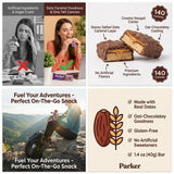 Harken Sweets Dates Salted Caramel Nougat - 1.41 oz Bar (Pack of 3) - Caramel Candy with Vegan Chocolate - Dairy Salted Snack