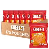 Cheez-It Cheese Crackers, Baked Snack Crackers, Made with Whole Grain, Original (175 Pouches)