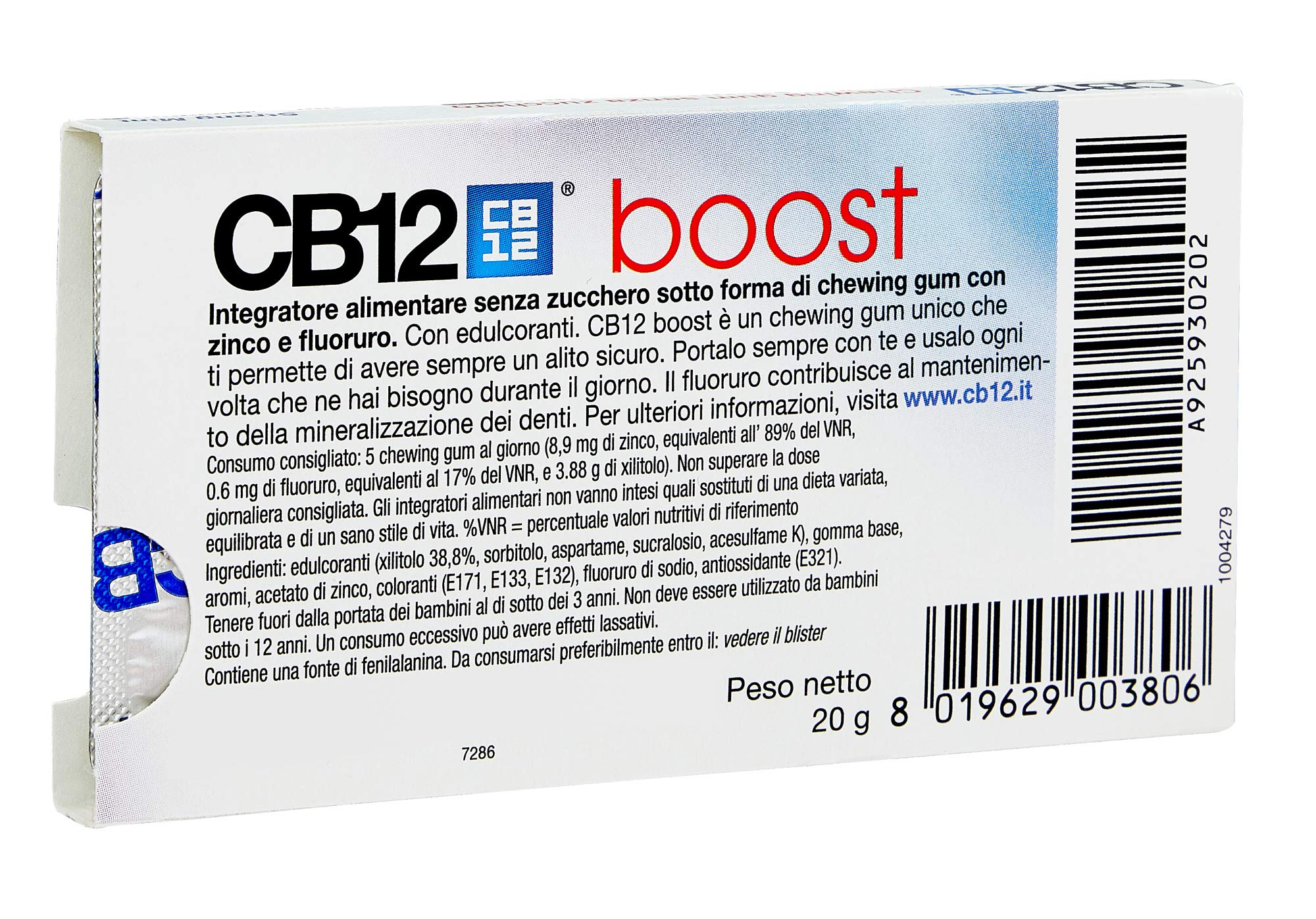 CB12 Boost Sugar Free Gum - Strong Mint (2 x Packs) by Unknown