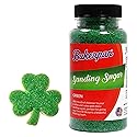 Bakerpan Green Sanding Sugar for Baking & Cookie Decorating - 5 Ounce Edible Green Sugar Sprinkles for Cookies, Cakes, Cocktails (Made In USA)