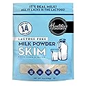 Healthier Comforts Lactose Free Skim Milk Powder | High Protein, Fat Free, Non-GMO, rBST Hormone Free, Kosher, Gluten Free, No Fillers | Baking, Coffee Creamer, Shakes| Makes 14 cups (7 oz) (7 oz)