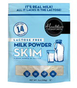 Healthier Comforts Lactose Free Skim Milk Powder | High Protein, Fat Free, Non-GMO, rBST Hormone Free, Kosher, Gluten Free, No Fillers | Baking, Coffee Creamer, Shakes| Makes 14 cups (7 oz) (7 oz)