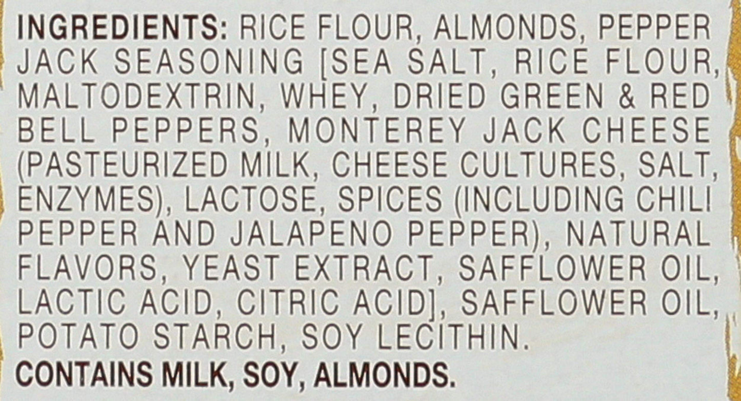 Blue Diamond Almonds Nut Thins Cracker Crisps, Pepper Jack Cheese, 4.25 Ounce