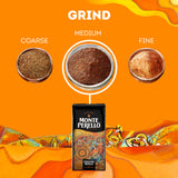 Monte Perelló, 16 oz Bag, Ground Coffee, Medium Roast - Product from the Dominican Republic (Pack of 1)