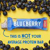 good! Snacks Blueberry Vegan Protein Bar, Soy & Gluten Free, Plant Based, Low Sugar, 15g Clean Protein, Natural Healthy Superfood Snack, Kosher