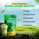 Miaroo Japanese Ceremonial Grade Matcha Green Tea Powder - Coffee Replacement for Energy, Calm Focus & No Jitters or Crash | Perfect for Lattes