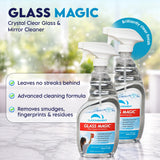Bubble Bandit Glass Cleaner Spray Bottle, 23 Fl Oz | Streak Free Window Cleaner | Fresh Scent, Removes Fingerprints, Dust, Dirt, Smoke Film, Ammonia