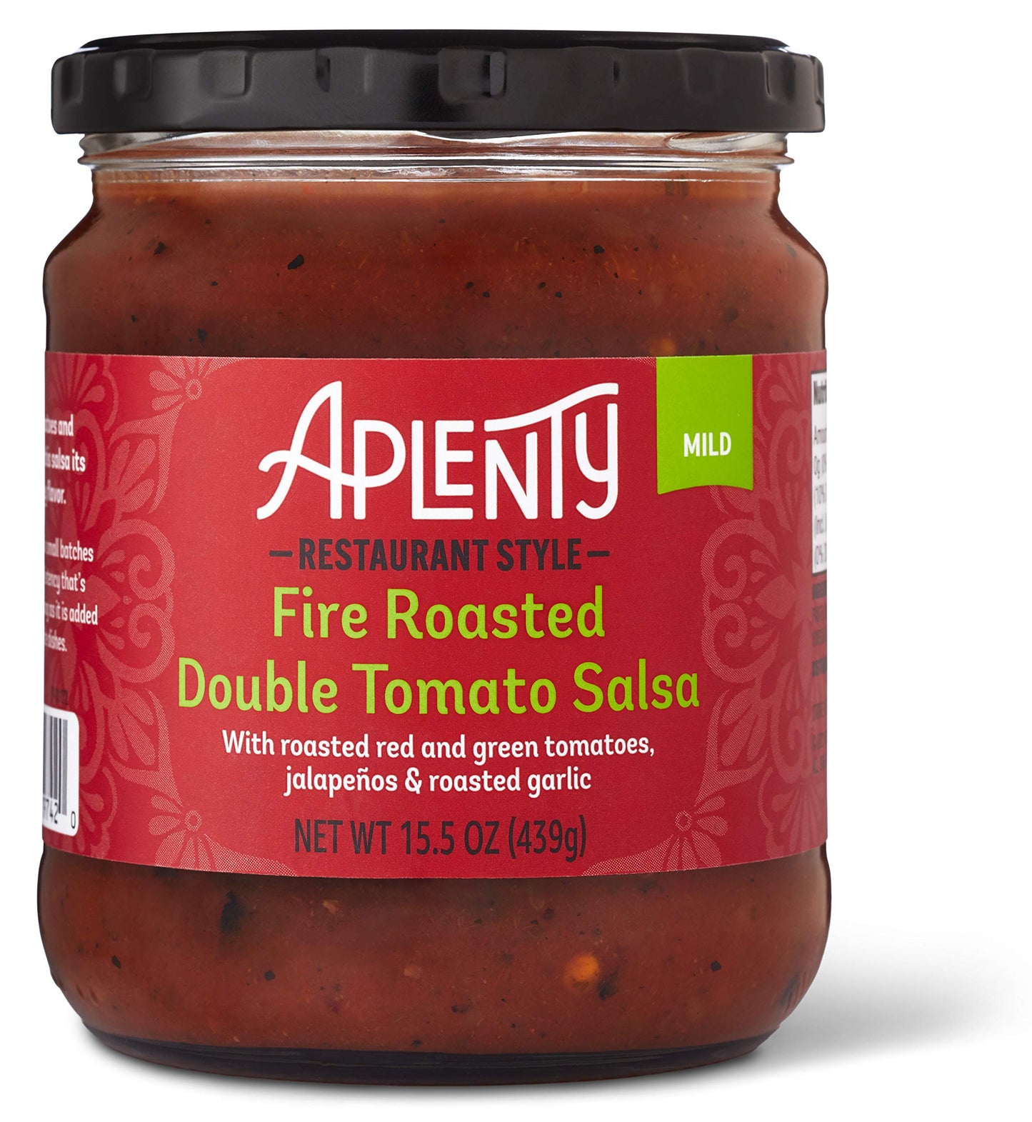 Aplenty Fire Roasted Double Tomato Salsa - Mild, 15.5 Oz