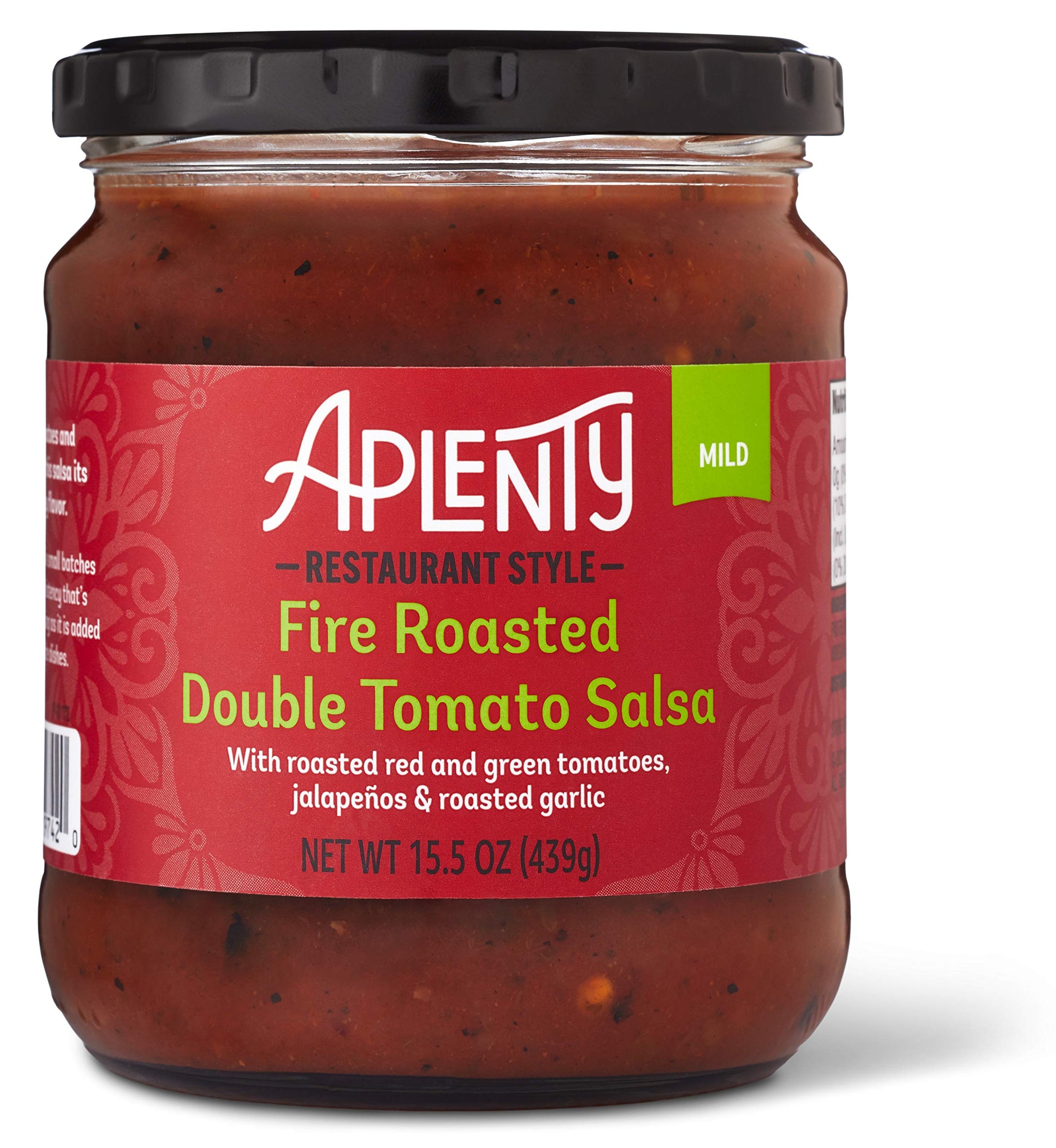 Aplenty Fire Roasted Double Tomato Salsa - Mild, 15.5 Oz