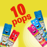 Push Pop Giant Candy Lollipop Container, 10 Ct Individually Wrapped in Assorted Fruity Flavors, Full Size, Fun Hard Candy For Party Favors, Birthday