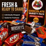Monster Candy Bulk Chocolate Variety Pack - 10 Lb Individually Wrapped Candy Assortment for Basket Stuffers, Celebration & Party - July 4th