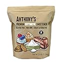 Anthony's Erythritol Granules, 2.5 lb, Non GMO, Sweetener, Keto & Paleo Friendly