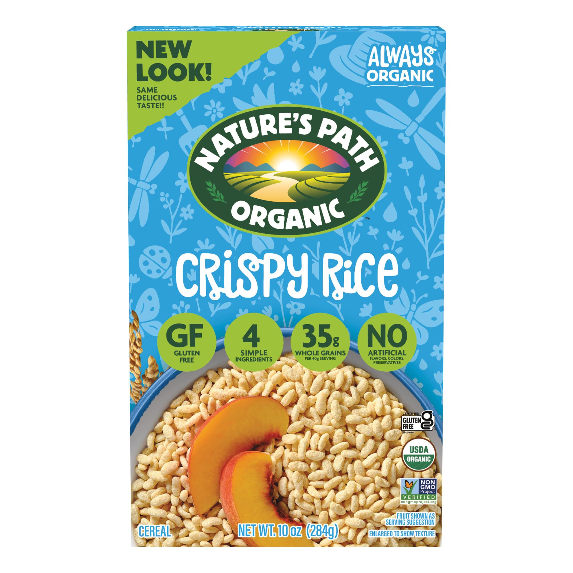 Nature's Path Organic Crispy Rice Cereal, 10 oz (Pack of 1), Gluten Free, Non-GMO