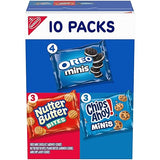 Nabisco Cookies Variety Pack, OREO Minis, Nutter Butter Bites, and CHIPS AHOY! Minis Cookies, 10 Snack Packs