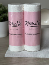 Reusable Cleaning Cloths - Lint-Free Ultra Absorbent Non-Woven Kitchen Cleaning Towels, Reusable Cleaning Wipes Roll, 2 Rolls, 100 Sheets, 25×25 cm