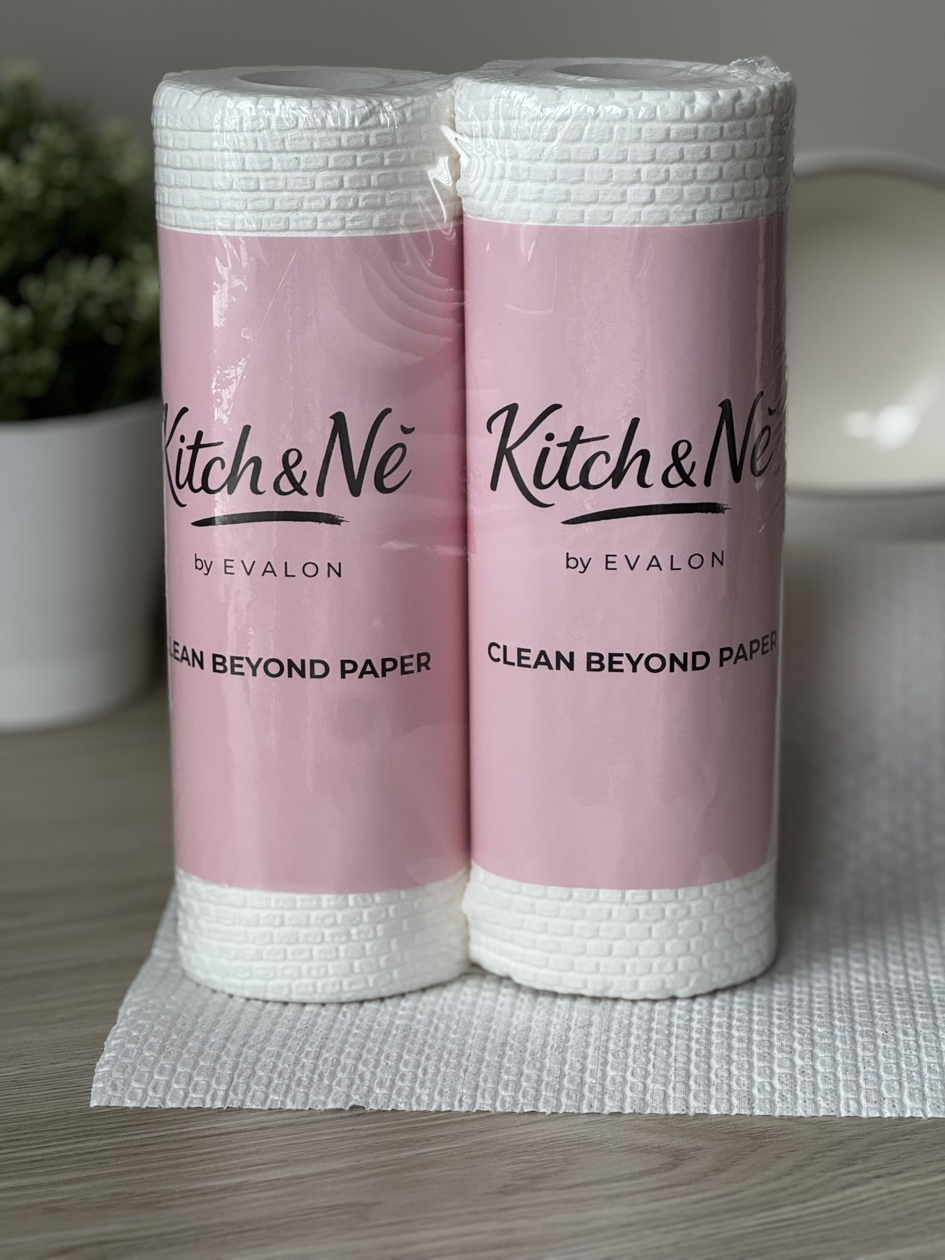 Reusable Cleaning Cloths - Lint-Free Ultra Absorbent Non-Woven Kitchen Cleaning Towels, Reusable Cleaning Wipes Roll, 2 Rolls, 100 Sheets, 25×25 cm