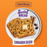 Thomas’ Cinnamon Raisin Swirl Bread, 16 Oz Cinnamon Raisin Bread Loaf