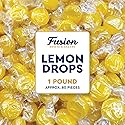 Lemon Drops Hard Candy Old Fashioned 1 Pound Bulk Bag, Individually Wrapped Classic Lemon Candy, Tart Citrus Flavor, Traditional Yellow Hard Sweets