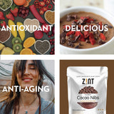 Zint Organic Cacao Nibs (8 oz): Fair Trade, Paleo-Certified, Organic, Non GMO, Anti Aging Antioxidant Superfood, Gluten Free Cocoa Cacao Beans