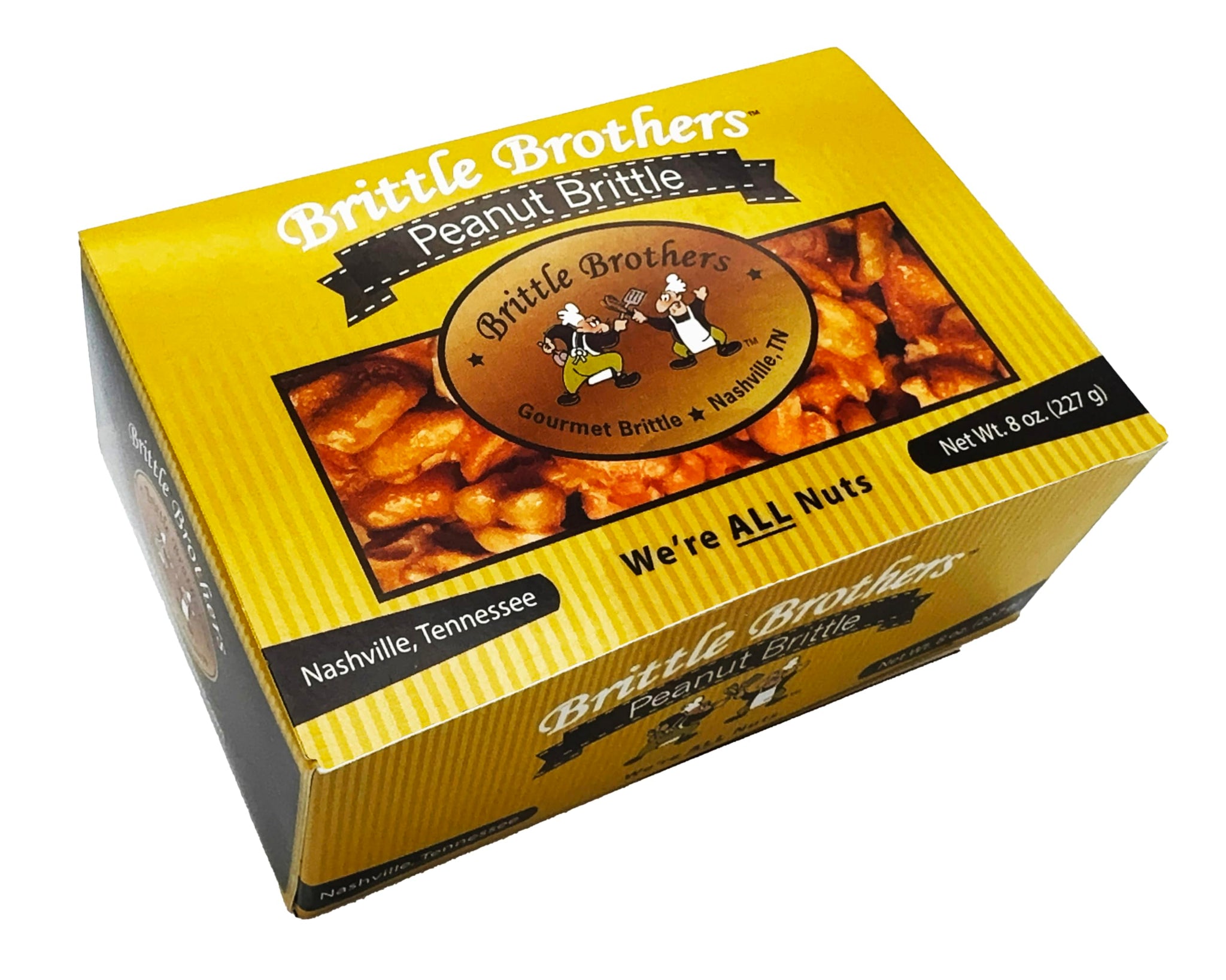 Brittle Brothers Peanut Brittle - 8 oz Gift Box - Gourmet Candy