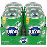 Excel Sugar-Free Gum, Spearmint, 6x60ct, 360 Pieces {Imported from Canada}