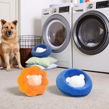3Pcs Mix Colors Reusable Hair Remover for Washing Machine and Dryer - Laundry Ball Catcher for Clothing, Dog, Cat, Pet Lint Removal